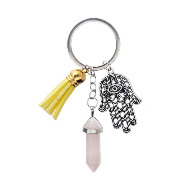 Crystal Healing Hand Keychain