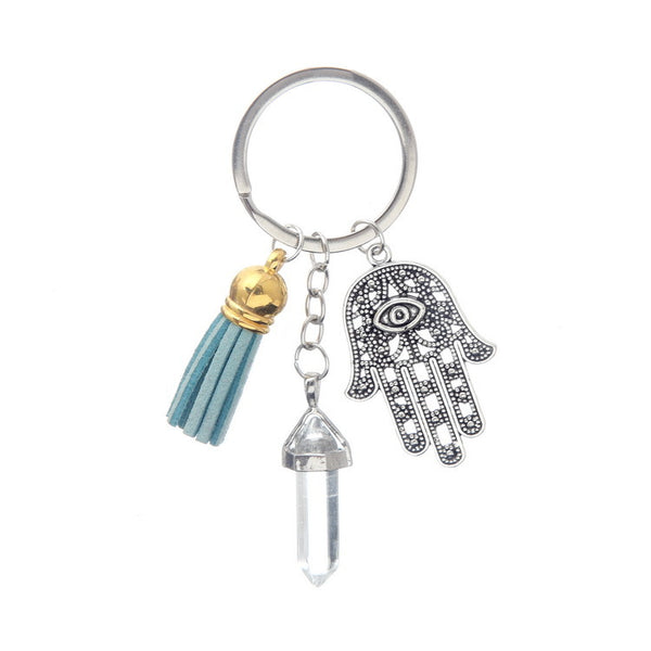 Crystal Healing Hand Keychain