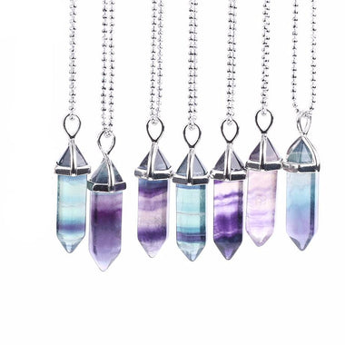 Hexagonal Point Pendulum Necklace