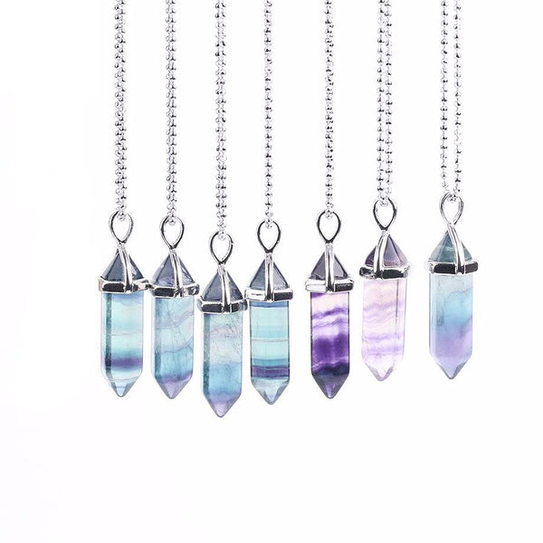 Hexagonal Point Pendulum Necklace
