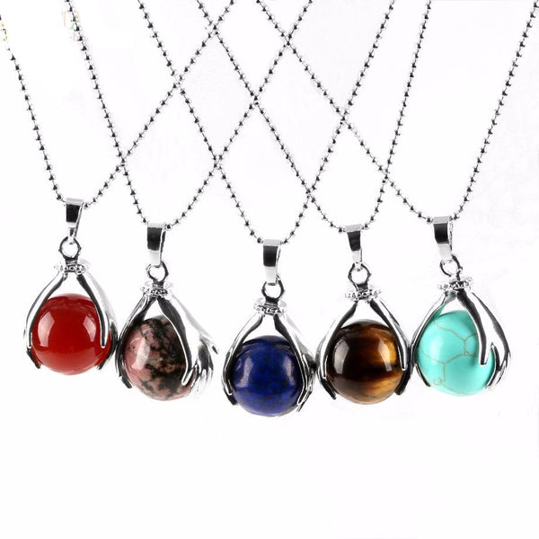 Natural Round Ball Necklace
