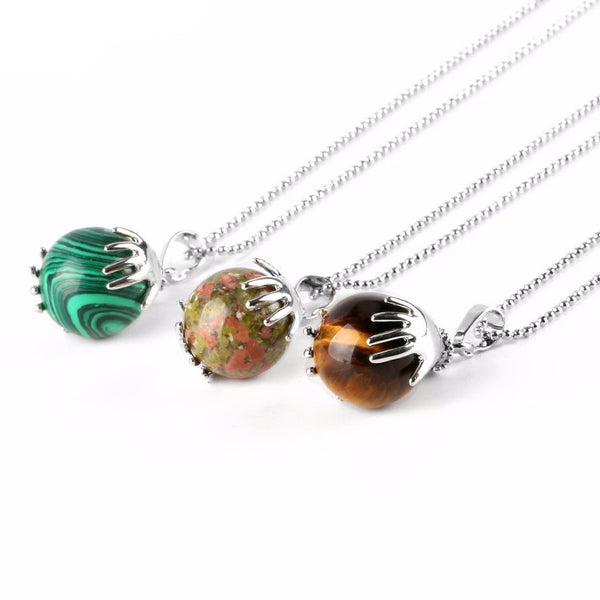 Natural Round Ball Necklace