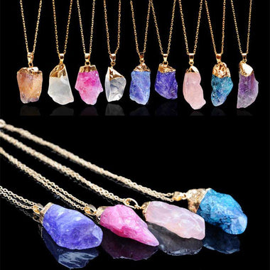 Natural Quartz Healing Necklace