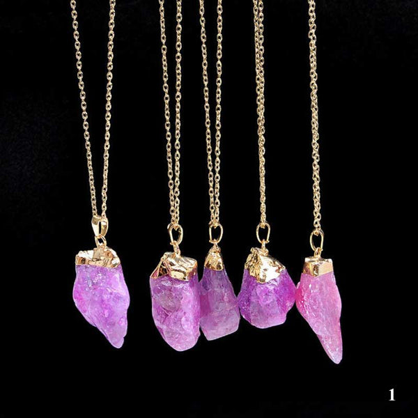 Natural Quartz Healing Necklace