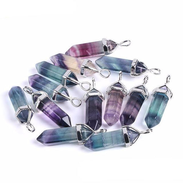 Hexagonal Point Pendulum Necklace