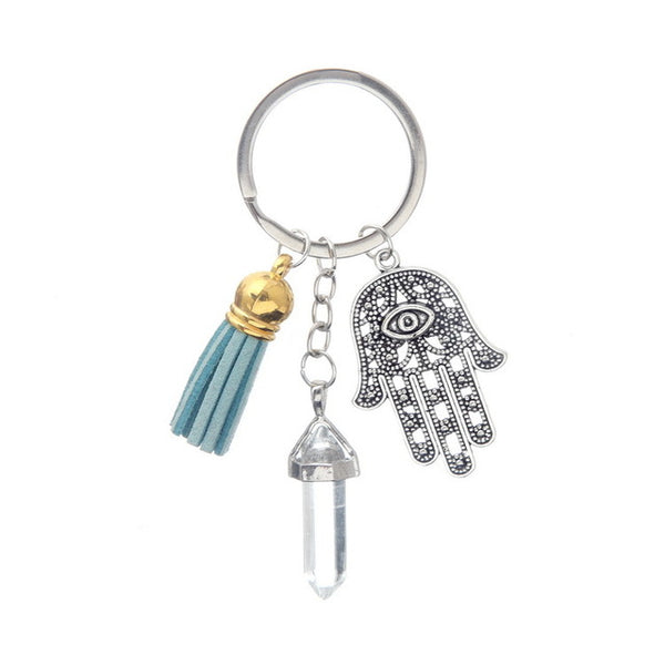 Crystal Healing Hand Keychain