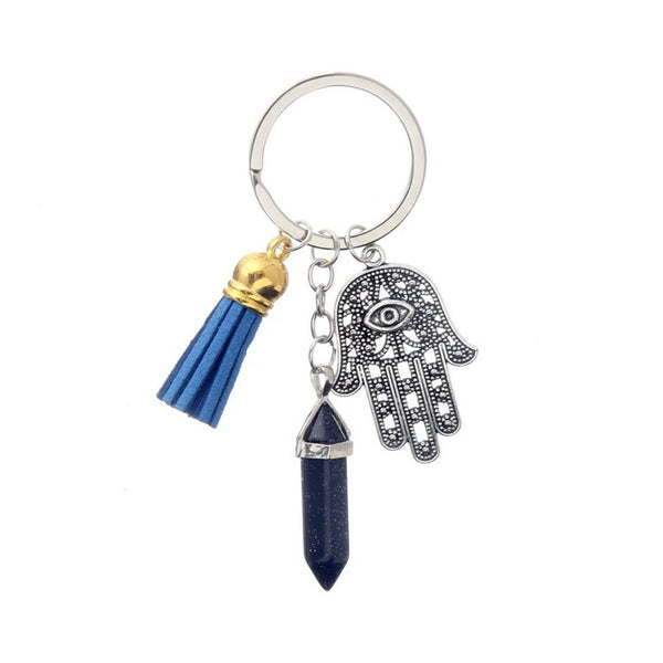 Crystal Healing Hand Keychain